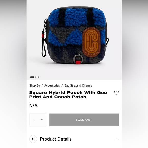 NWOT Coach Hybrid Square Pouch - Picture 8 of 8